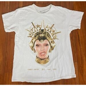 2025 Cowboy Carter Tour CBCT Beyonce double sided graphic music promo t-shirt, S